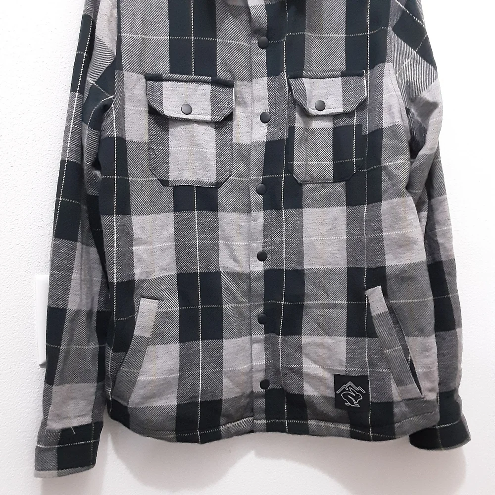 Rabbit High Country Jacket Rm266 Plaid Snap-button - Picture 3 of 6